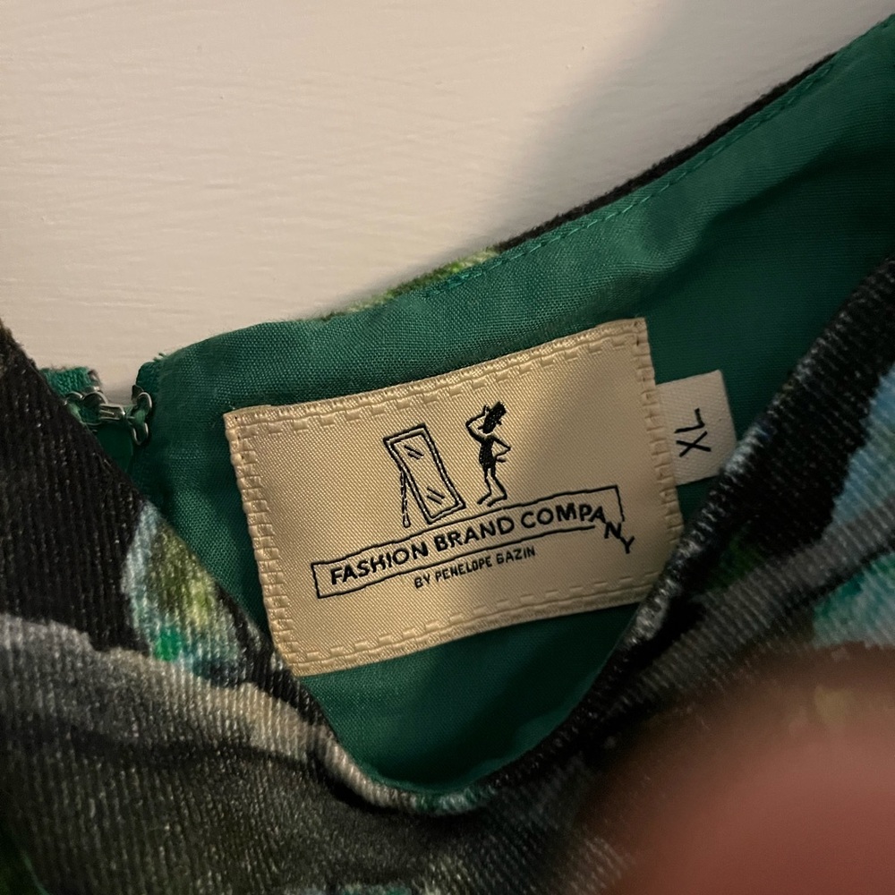 Fashion Brand Company Green & Black Mini Dress - Picture 3 of 3